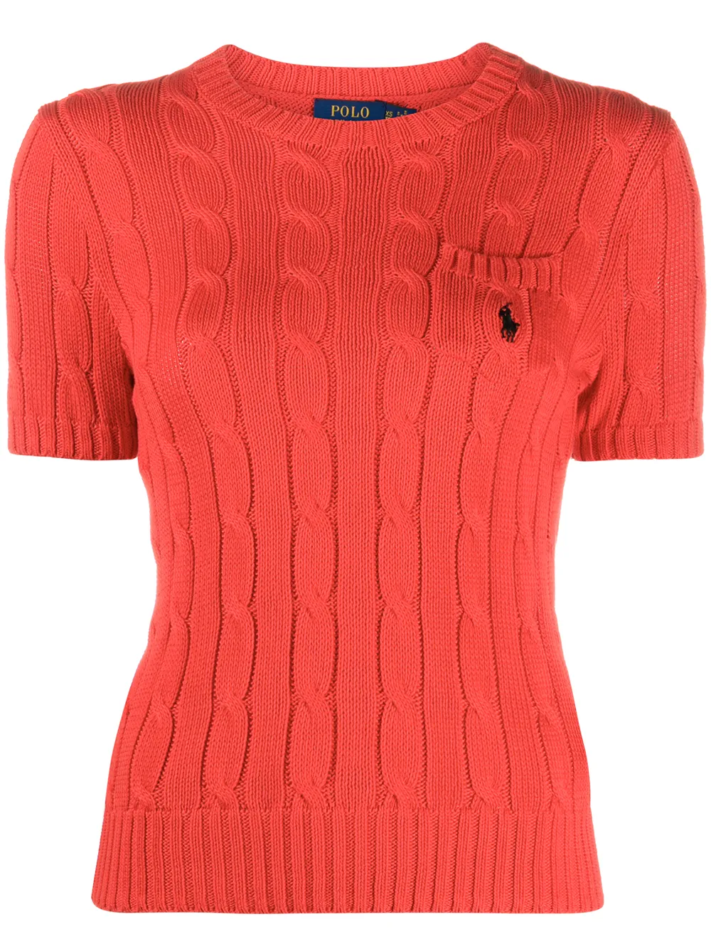 Polo Ralph Lauren Strickoberteil mit Logo-Stickerei - Rot