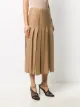 Prada   fringed-edge midi skirt