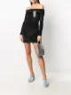 Afbeelding 2 van Chiara Ferragni Off-shoulder mini-jurk