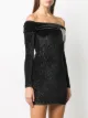 Chiara Ferragni Off-shoulder mini-jurk