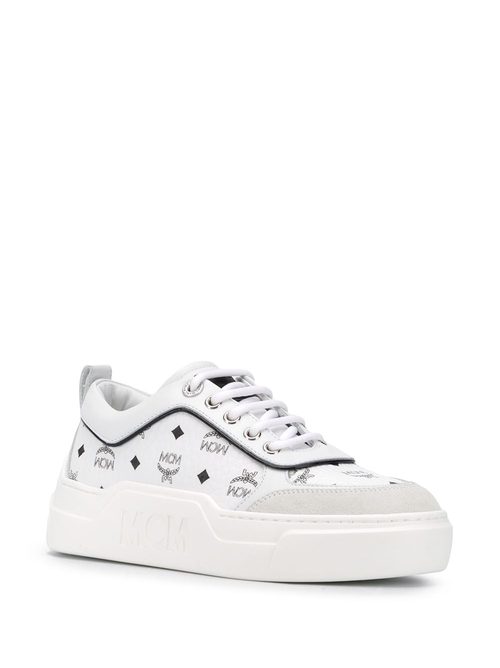 MCM Sneakers met logoprint - Wit