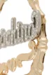Moschino crystal-embellished logo hoops
