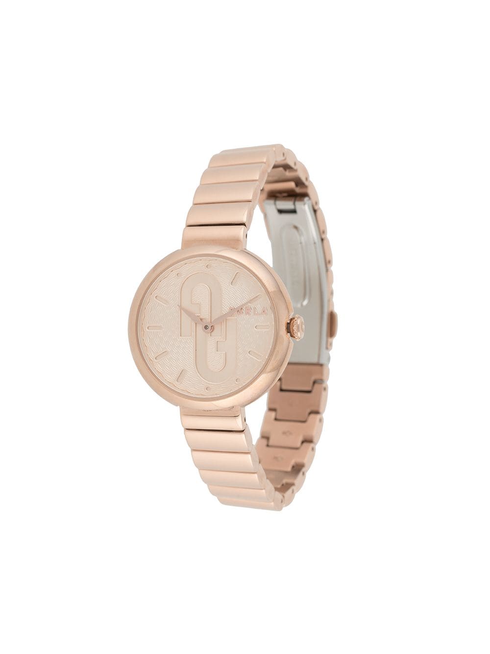Furla Bubble Round Watch In Gold