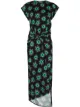 Image 1 of Paco Rabanne gathered floral print midi dress