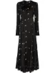 Image 1 of Paco Rabanne floral-print long-sleeve long dress