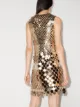 Paco Rabanne metallic-disc mini-dress