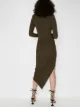 Alexandre Vauthier V-neck asymmetric dress