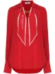 Image 1 of Givenchy scarf logo print detail blouse