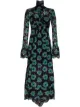 Image 1 of Paco Rabanne floral-print long-sleeve maxi dress