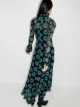 Paco Rabanne floral-print long-sleeve maxi dress