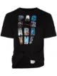 Image 1 of Paco Rabanne gathered-detail logo-print T-shirt
