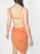 Jacquemus ruched side asymmetrical dress