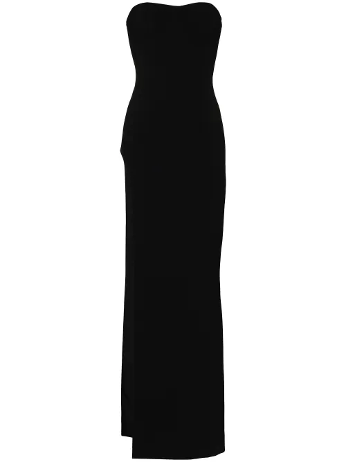 Mônot robe longue à fente - Noir - Mônot - Modalova
