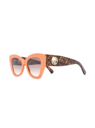 cat eye monogram print sunglasses展示图