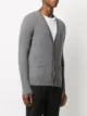 Maison Kitsuné embroidered logo cardigan