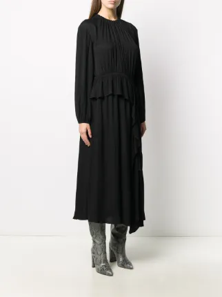 ruffle-trimmed maxi dress展示图