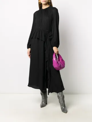 ruffle-trimmed maxi dress展示图