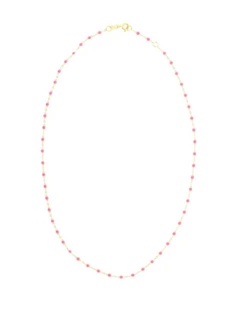 Gigi Clozeau 18kt yellow gold Classic Gigi pink beaded necklace