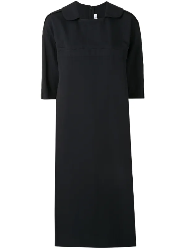 square neck shift dress