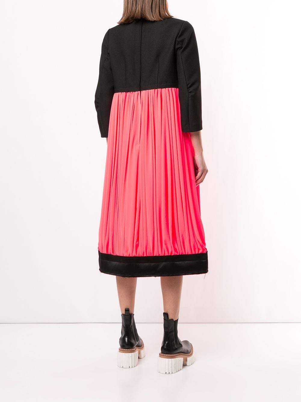 Shop Comme Des Garçons Panelled Colour-block Dress In Black