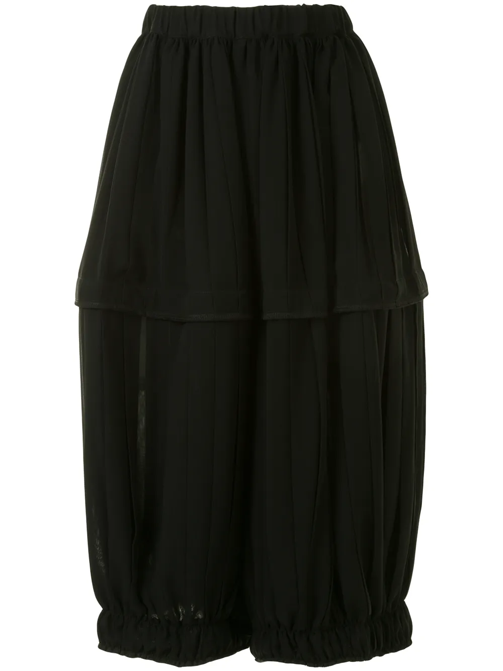 Click to view more detailed imagery on our partner's website Comme Des Garçons Elasticated Waist Culottes In Black
