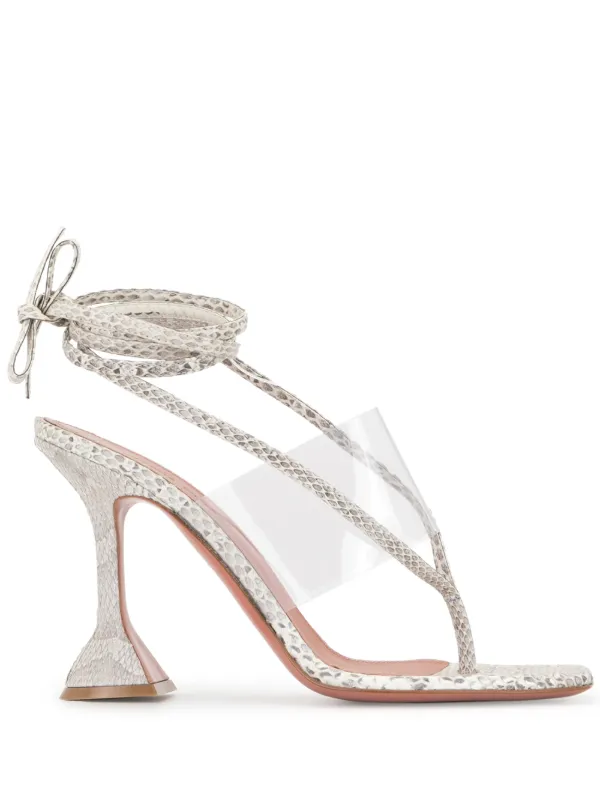amina muaddi transparent shoes