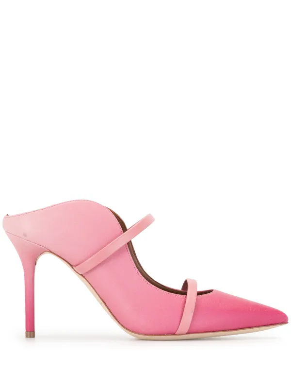 pointed toe leather mules