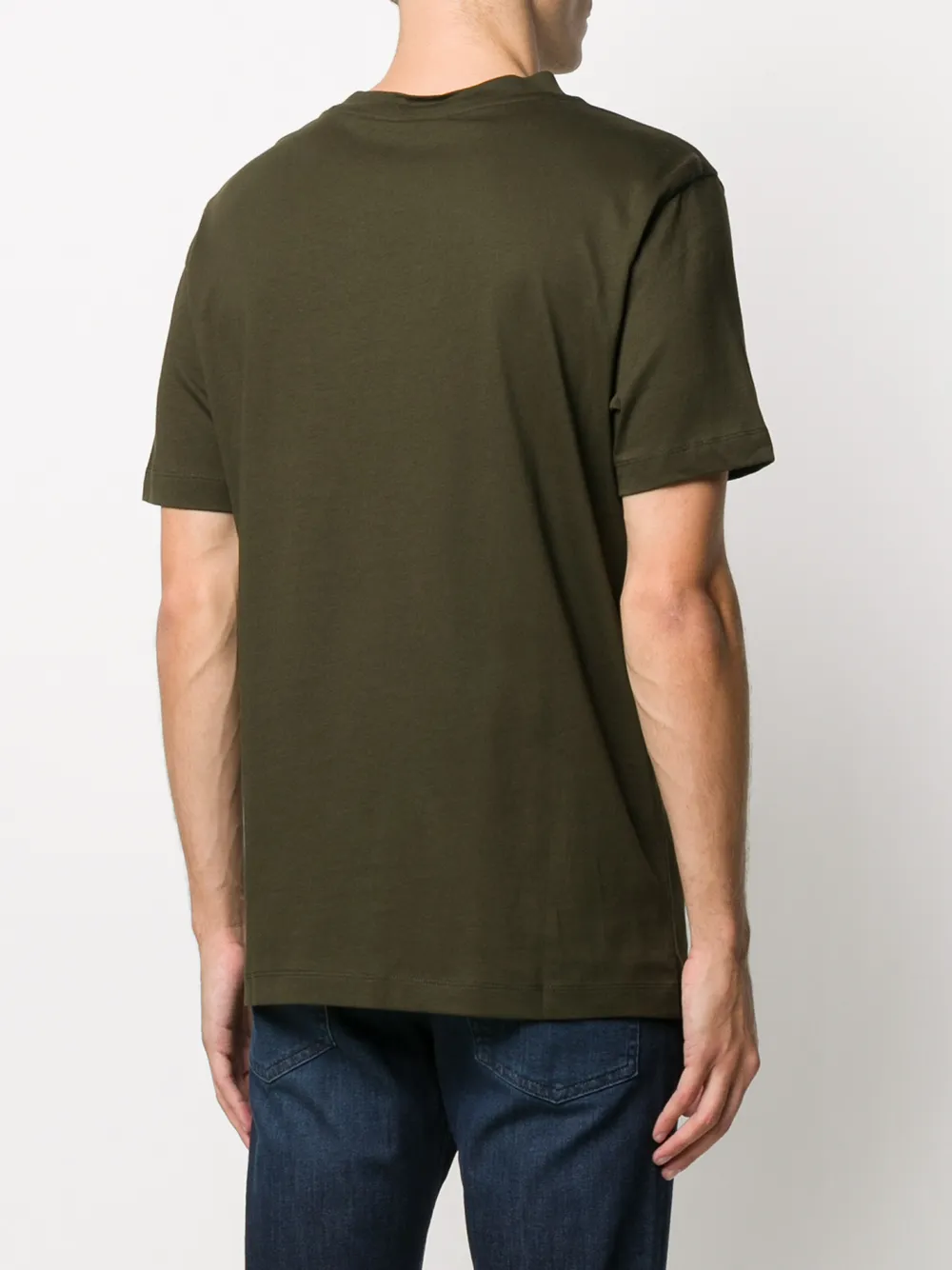 BOSS T-shirt met logoprint Groen