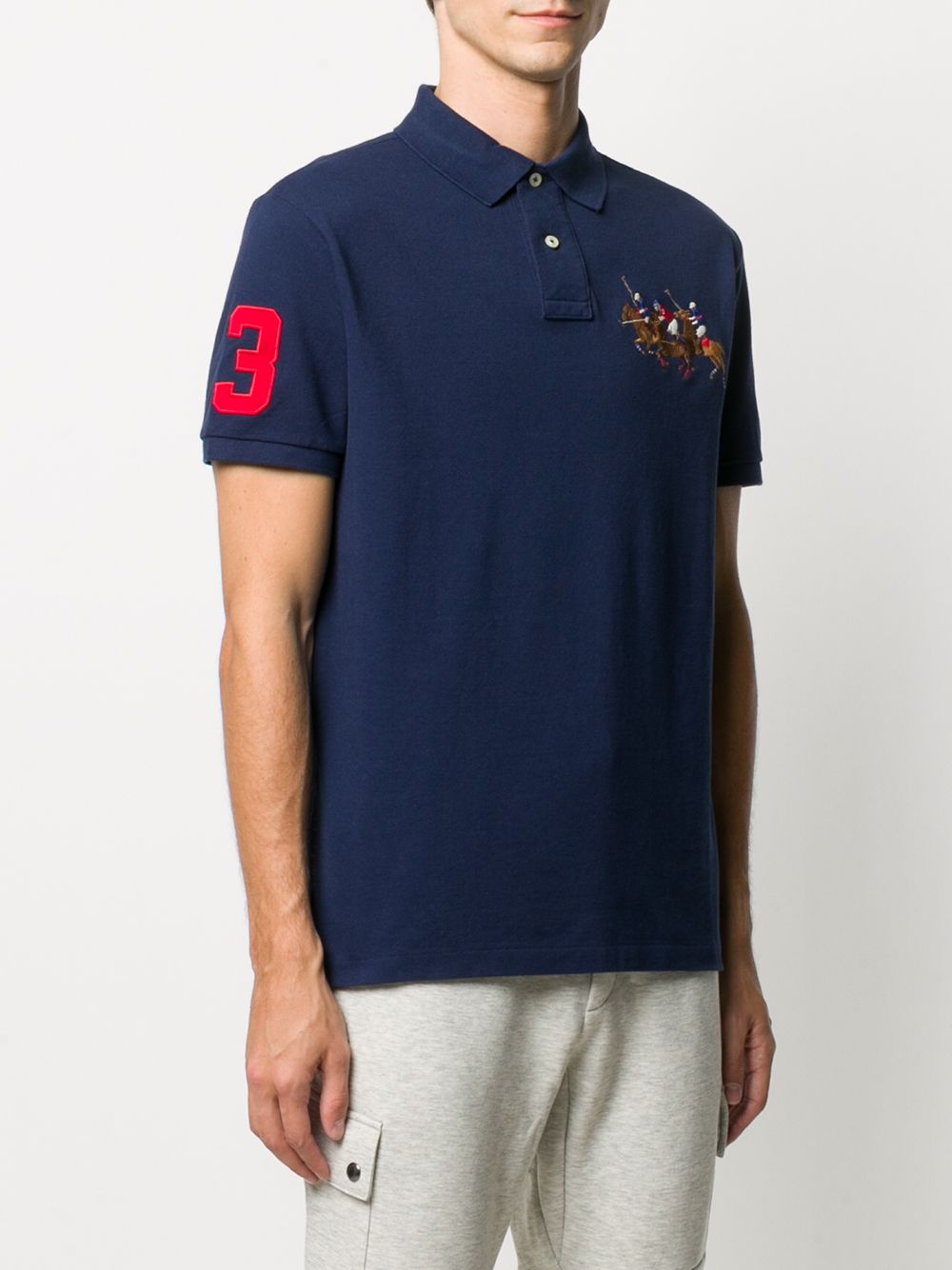 Shop Polo Ralph Lauren embroidered cotton polo shirt with Express ...