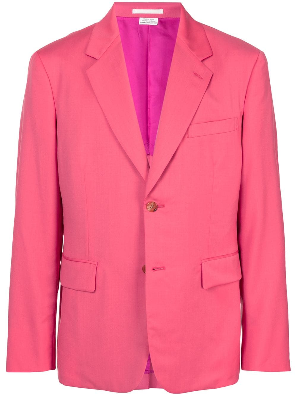 

Comme Des Garçons Homme Plus blazer ajustado con botones - Rosado