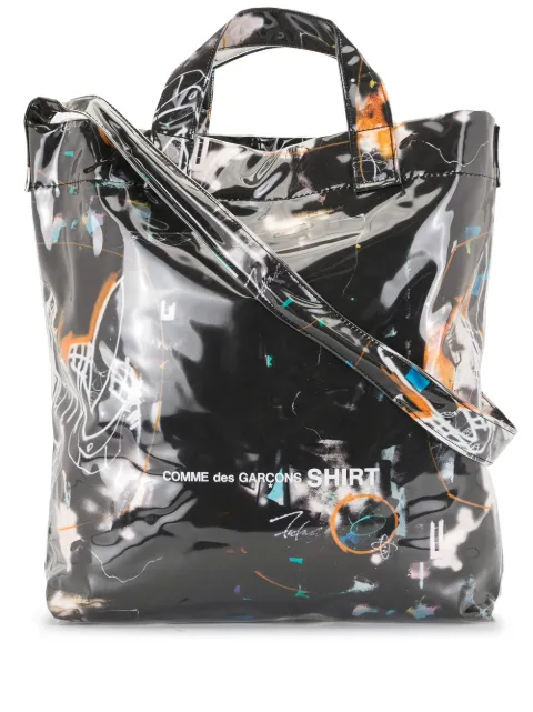 cdg futura tote bag