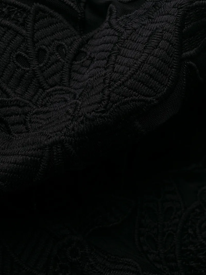 Self-portrait Off-the-shoulder Dress In Black