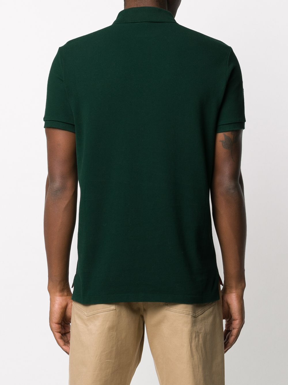 Bottle green polo clearance shirt