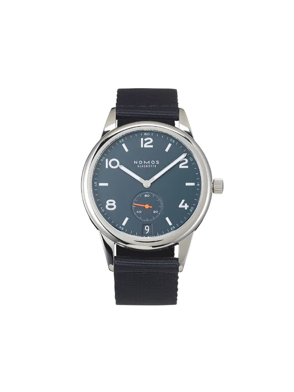 Nomos Glashutte Club Automat Datum Atlantik 41 5mm Klocka Fran 2020 Farfetch