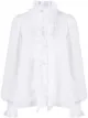 Image 1 of Dolce & Gabbana ruffle-trim long-sleeve shirt
