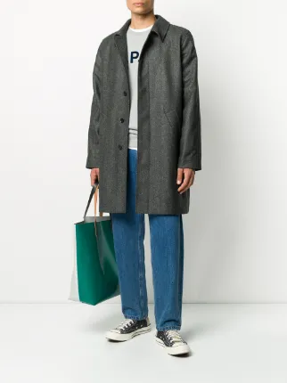 loose fit pea coat展示图