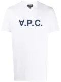 A.P.C. logo print t-shirt - White