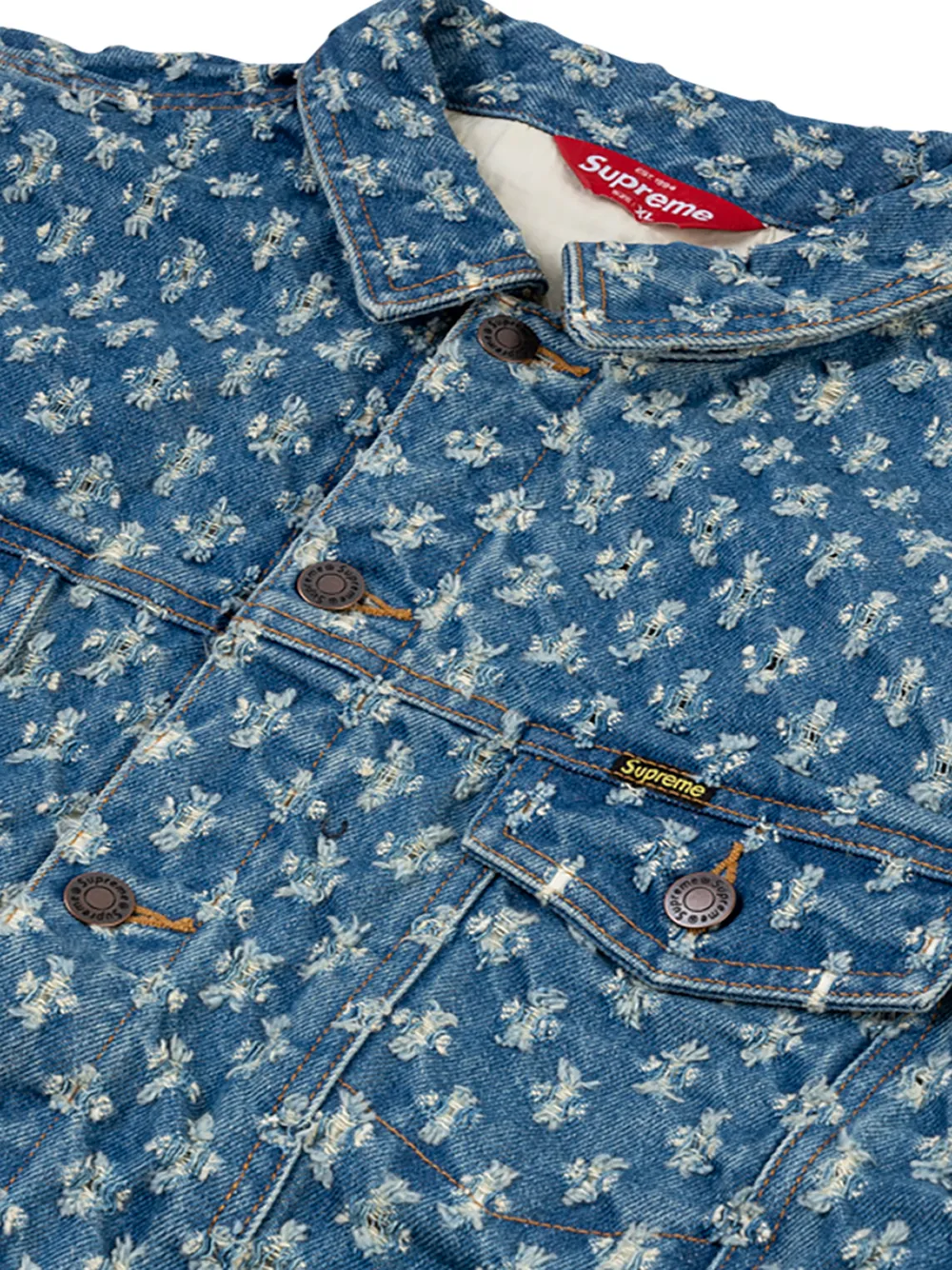 supreme hole punch denim
