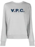 A.P.C. logo print sweatshirt - Grey