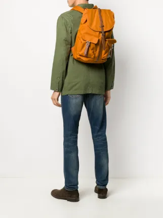 drawstring tonal backpack with buckle fastening展示图