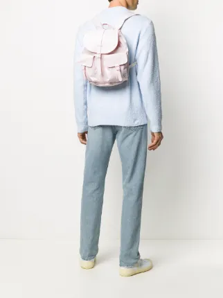 drawstring tonal backpack with buckle fastening展示图