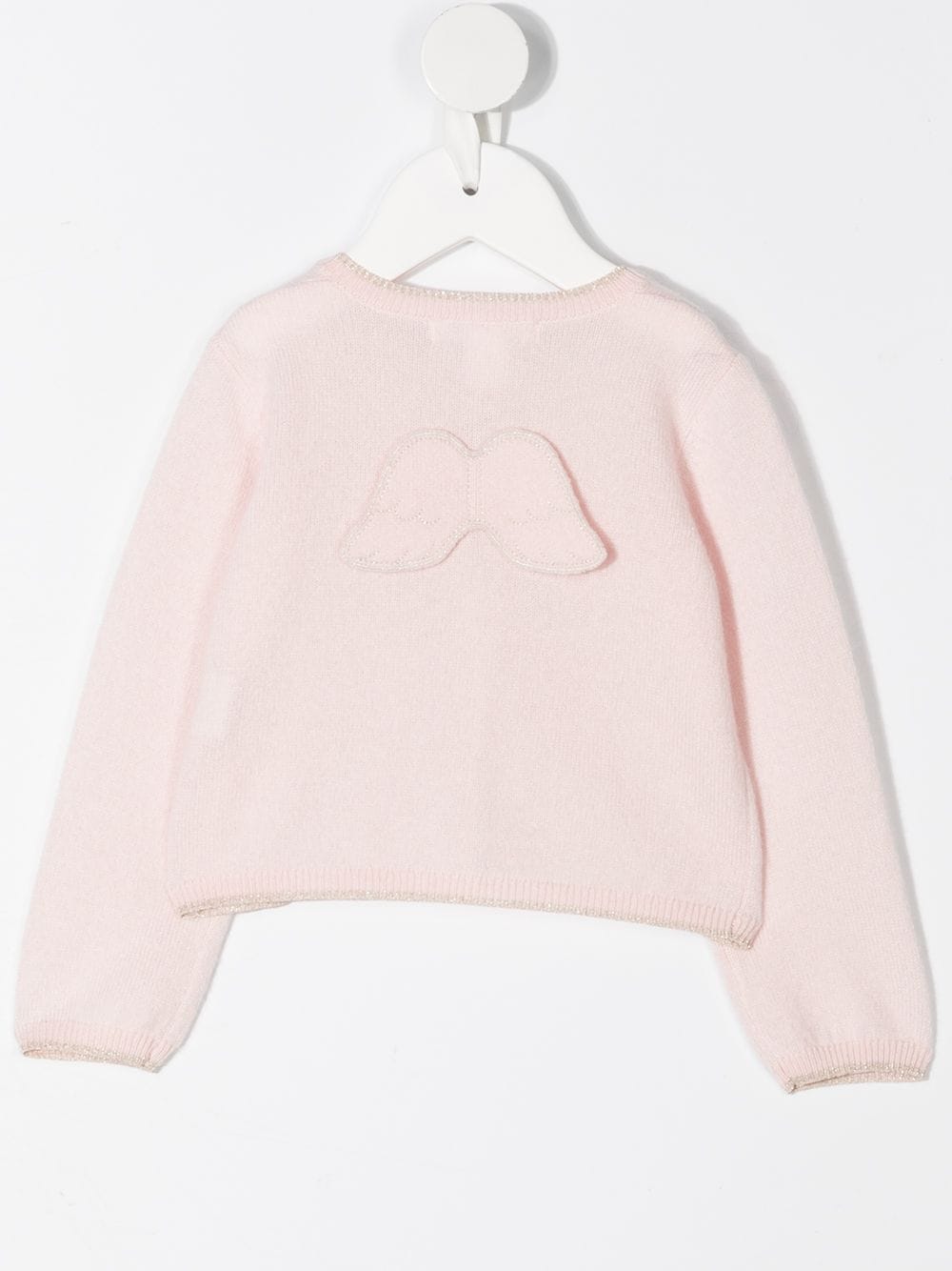 Shop Marie-chantal Angel Wings Cashmere Cardigan In Pink
