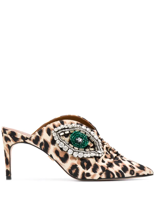 kurt geiger leopard print sandals