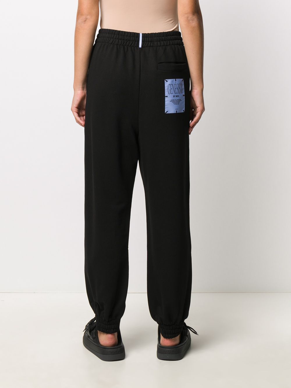 фото Mcq swallow floral embroidered track pants