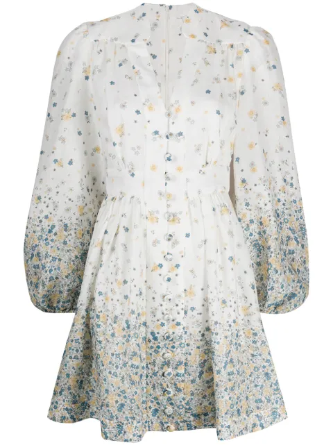 ZIMMERMANN Carnaby Linen Mini Dress 