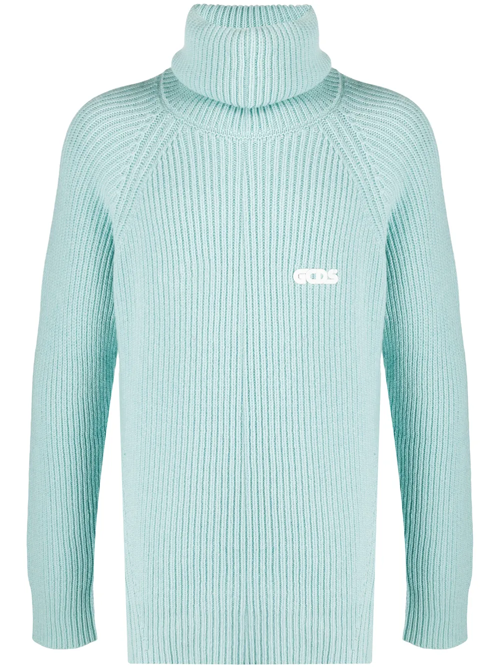 

Gcds ribbed-knit roll neck jumper - Blue