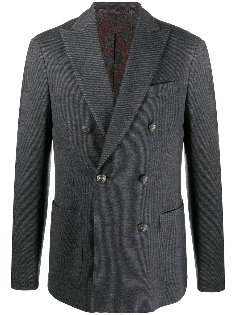 

ETRO blazer con doble botonadura - Gris