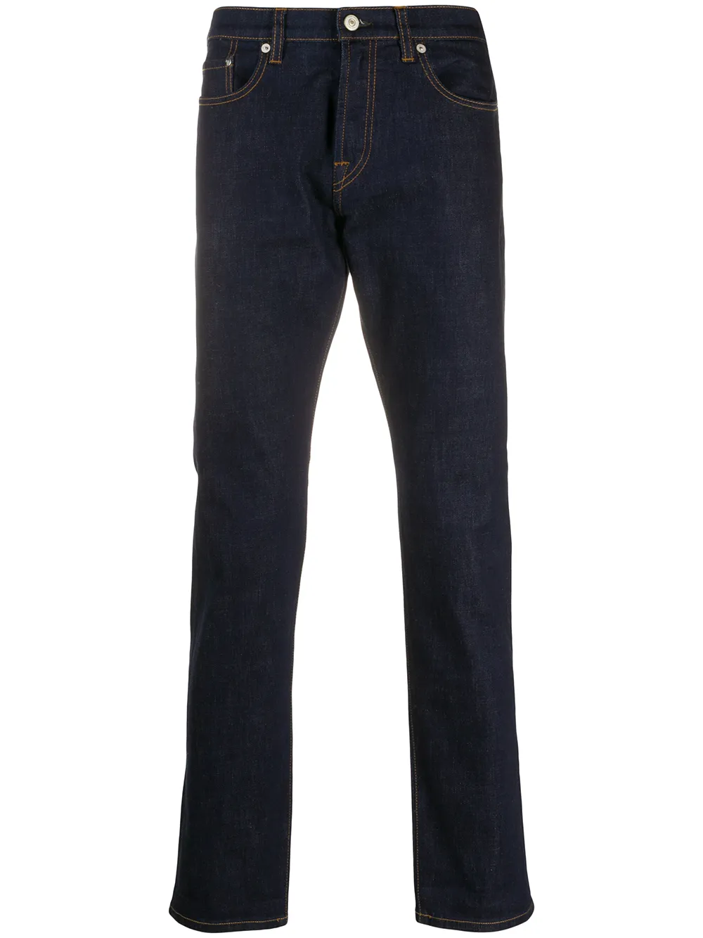 

PS Paul Smith jeans rectos con costuras en contraste - Azul