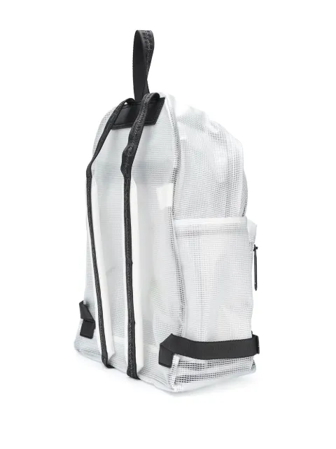 white mesh backpack