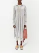 JW Anderson stripe-pattern asymmetric shirtdress